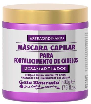Extraordinario Mascara Fortalecimento de Cabelos Desamarelador 500G