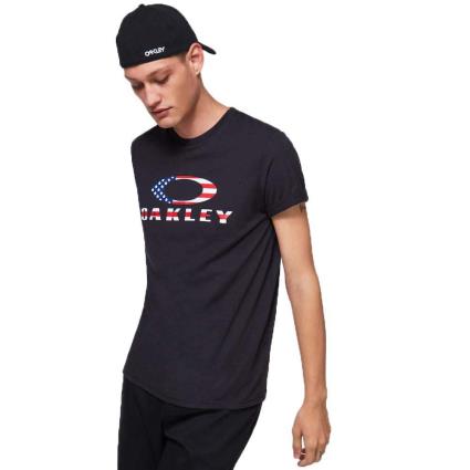 Camiseta De Manga Curta O Bark XL Black / American Flag