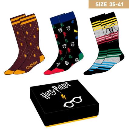 Meias Harry Potter 3 Pares EU 35-41 Multicolour