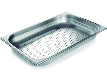 Tabuleiro  Container Inox 18/10 Fundo Perfurado (65x53x4 cm - 1 Und)