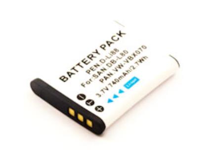 Bateria Compatível VW-VBX070, VW-VBX070GK, VW-VBX070-W Panasonic (740mAh)