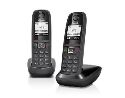 Telefono Fijo  AS405 DUO Inalambrico Negro
