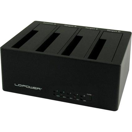 Docking Station HDD, SSD 2.5/3.5 USB 3.1 (Preto) - LC-POWER