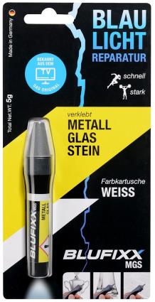 Recarga de Cola Reparadora Metal, Vidro e Pedra (MGS) Branco 5g - 