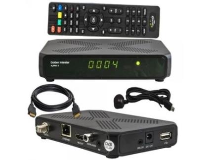 Receptor Satélite DVB-S2 + IPTV Ethernet/Wi-Fi Linux - 