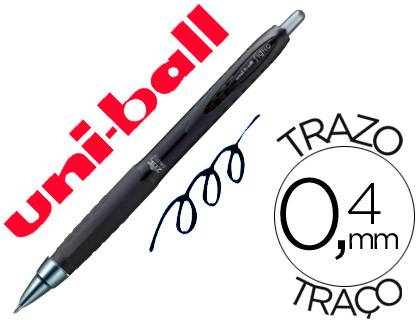 Caneta Uni-Ball Roller Umn-307 Retractil 0,7 mm Preto