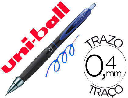 Caneta Uni-Ball Roller Umn-307 Retractil 0,7 mm Azul