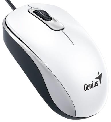 DX-110 USB Ótico 1000DPI AMBIDEXTRO côr Branco Rato