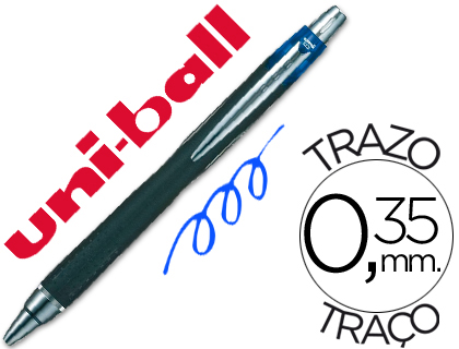 Caneta Uni-Ball Jetstram Sxn-210 Retratil Cor Azul