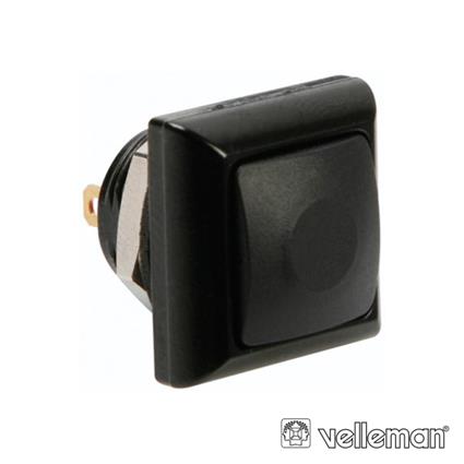 Pulsador OFF-(ON) SPST 1P (Preto) - 