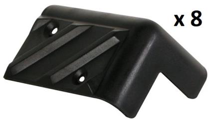 Pack 8x Cantos de Proteção (80 x 50mm x 90°) Plástico p/ Colunas - HQPOWER