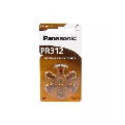 Pack 6x Pilhas p/ Aparelhos Auditivos - PR312/PR41/AZA312 - 
