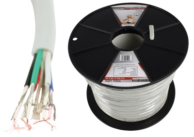 Bobine Cabo Profissional Video 5 Condutores x Coaxial 75 Ohm (100 mts)