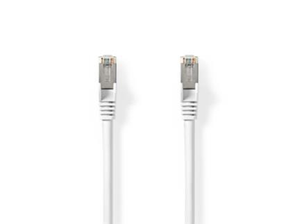Cabo de Rede RJ45 CAT8.1 S/FTP Branco (25cm) - 