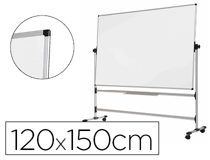 Quadro Branco  de Aco Vitrifricado Dupla Face 120X150 cm