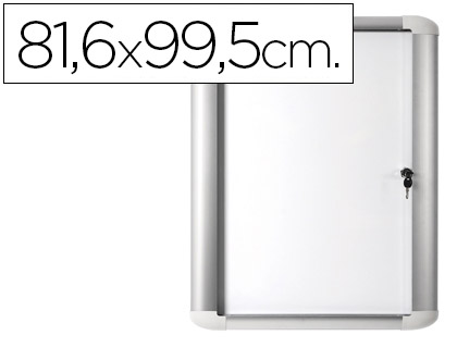 Vitrine de Exterior Oval Fundo Magnético 816x995mm