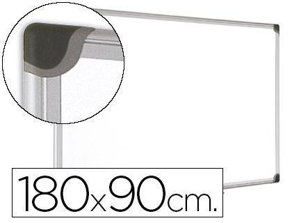 Quadro Branco  Magnetico Maya W Ceramica Vitrificada Moldura de Alumínio 180x90cm