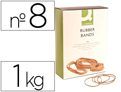 Elásticos Nº8 Caixa 1Kg 80X1.5mm 