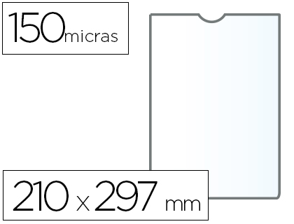 Bolsa Plástica 210x 297mm A4 150 Microns PVC 25 Unidades 