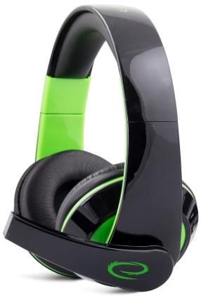 Auscultadores Headset GAMING c/ Microfone (Verde) - 
