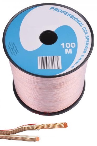 Bobine Cabo de Coluna Transparente 2x 6,00mm (100 mts)