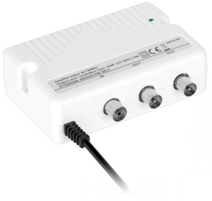 Amplificador Interior TV 2 Saídas 20dB - 