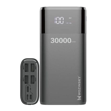 Powerbank 30000Mah com Ficha Usb-comMicrousb/Lightning