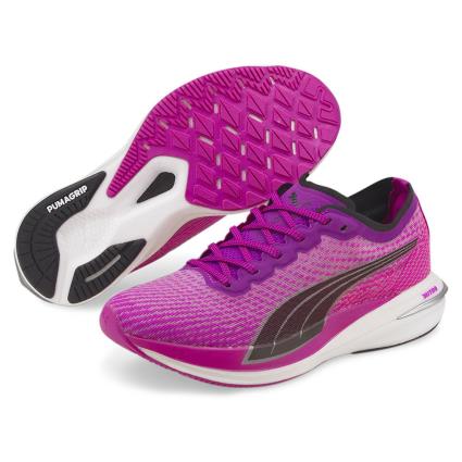 Tênis Running Deviate Nitro EU 39 Deep Orchid /  Black / Metallic Silver