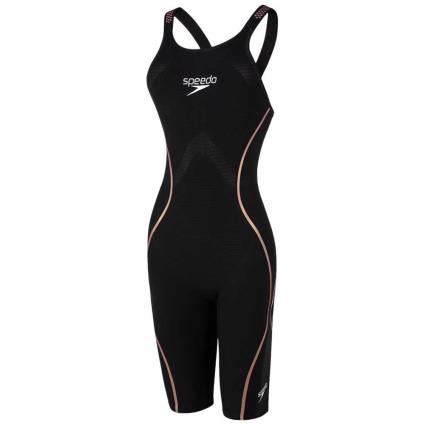 Maiô Aberto Nas Costas De Kneeskin Fastskin Lzr Pure Intent UK 30 Black / Rose Gold