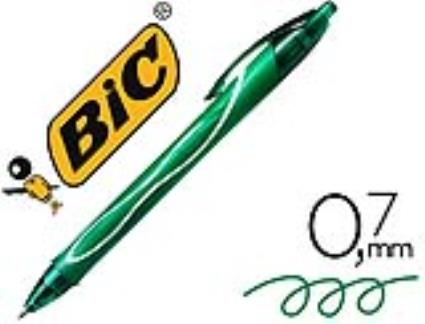 Esferográfica Bic Gelocity Quick Dry Retrátil Tinta Gel Verde Ponta de 0,7 mm