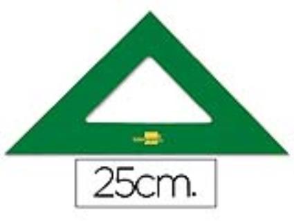 Esquadro 25 cm Plástico Verde