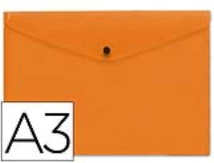 Bolsa Porta Documentos com Mola Din A3 Laranja