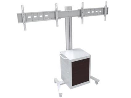 Suportes Tv / Televisão de Chão 40 - 55' M Public 180 Mediabox 4P Dual Prata 
