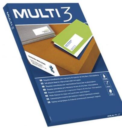 Etiquetas Autocolantes 105x37mm 500 Fls 