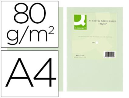 Papel de Cor Q-connect Din A4 80 gr Verde Pack de 500 Folhas