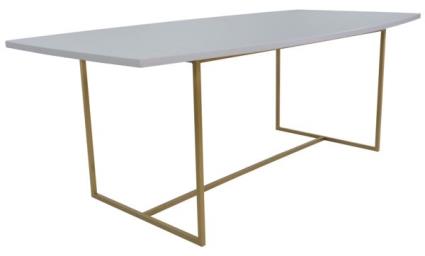 Mesa de Reunião 2000x1000mm Fine U Oval RIVA Pecunia