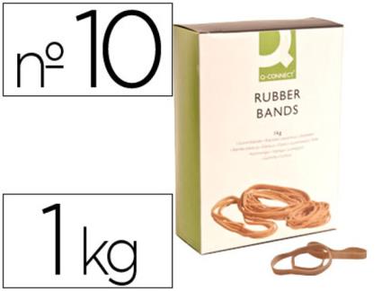 Elásticos Q-connect c/1000 gr Bandas Elasticas 100x9 mm Numero 10