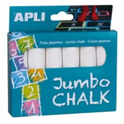 Giz Branco Jumbo 6 Un. 