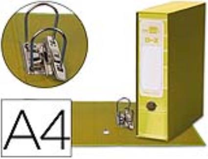 Pasta de Arquivo de Alavanca Filing System Cartão Forrado Din A4 com Caixa Amarela