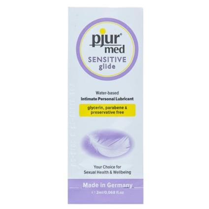 MED LUBRIFICANTE À BASE DE ÁGUA SENSITIVE GLIDE 2 ML