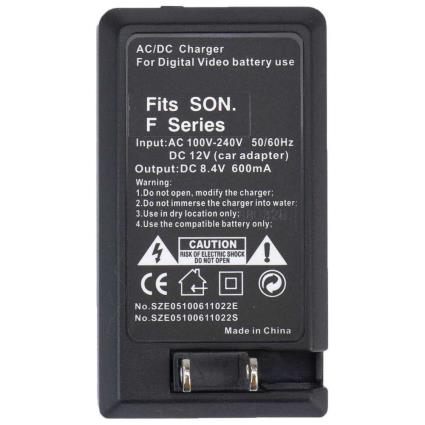 Câmera De Impacto Do Carregador Np-f960 One Size Black