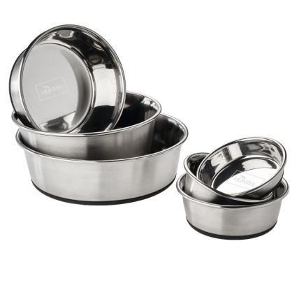 Comedouro de inox antiderrapante 550ml (13cm) 