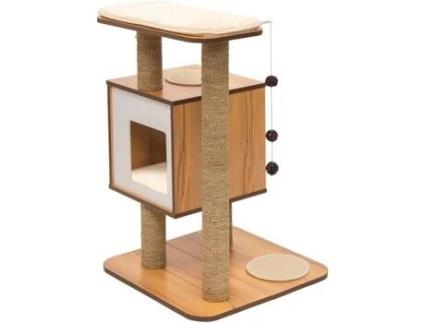 Raspador Base de Madeira de Carvalho 