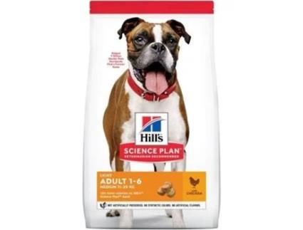 Médio Raça Adulto Luz Galinha 14 KG Hill's