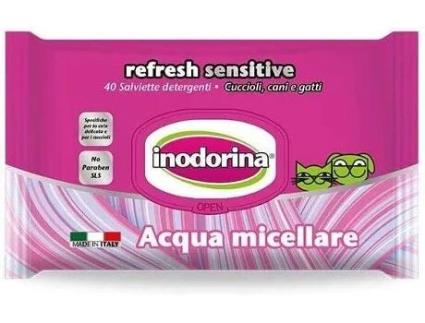 Toalhetes Higienicos Refresh Sensitive com Água Micelar, para Cães e