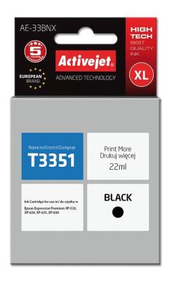 Tinteiro T3351 Compatível c/ Epson (Preto) - 