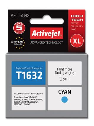 Tinteiro T1632 Compatível c/ Epson (Ciano) - 