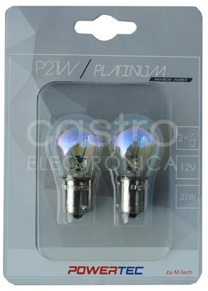 Blister 2x Lampadas Halogéneo P21W 12V BA15s (RAINBOW)