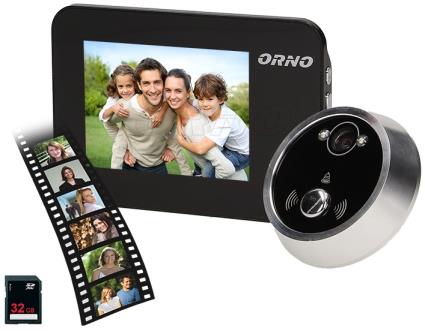 Video Porteiro c/ Display LCD 3,5 + Função de Gravação - 