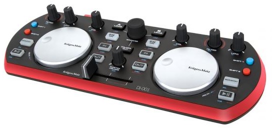 Controlador DJ MIDI USB Virtual DJ (DJ-001) - Kruger&Matz